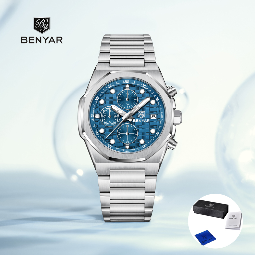Luxury Watch Exchange - 2025年ニューベニアーメンズ腕時計トップラグジュアリークォーツ腕時計クロノグラフウォッチ男性用ステンレススチール防水時計ギフトボックス