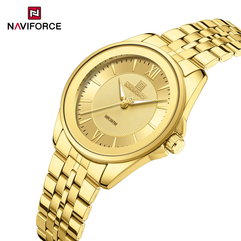 Luxury Watch Black - NAVIFORCE レディース 3ATM 防水クォーツ時計シンプルなファッションステンレス鋼時計バンド女性クォーツ時計女性へのギフト NF5067