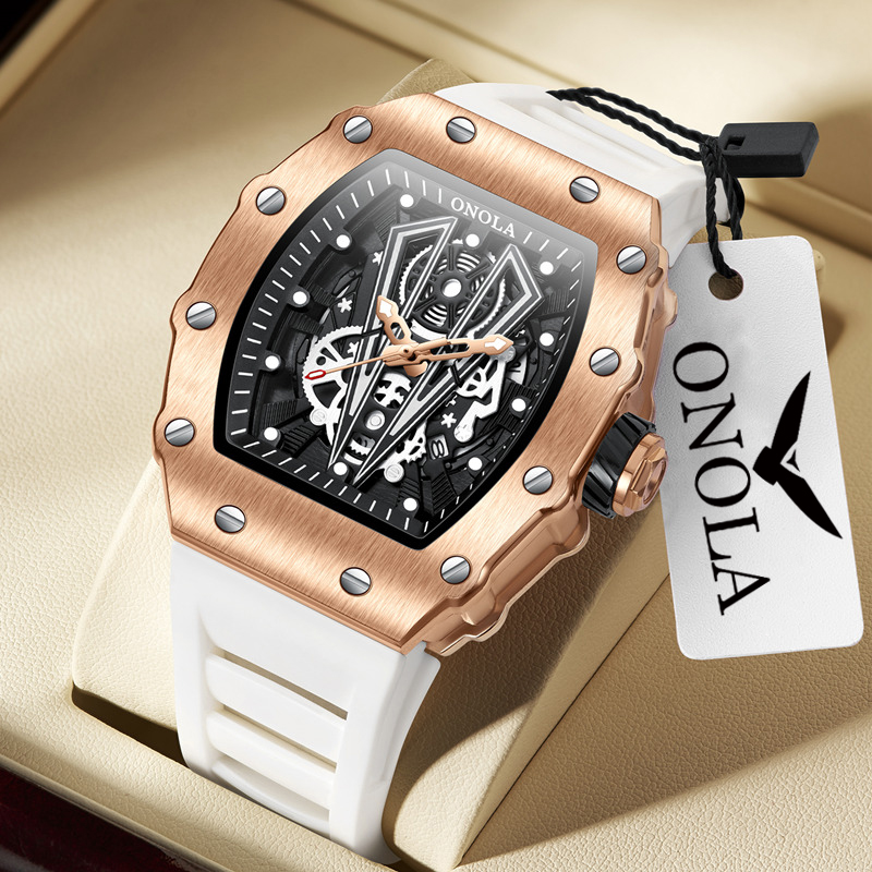 Zen Luxury Watch - ONOLA 3826ブランド スポーツラグジュアリー トノー型腕時計 メンズ アウトドア