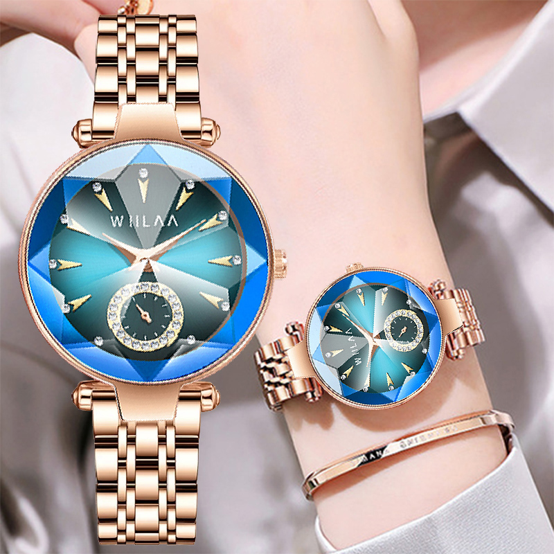 Luxury Watch And Jewelry Brand - 女性のためのピンクゴールドクォーツ腕時計,クォーツ腕時計,高級ブランド,時間,カジュアル