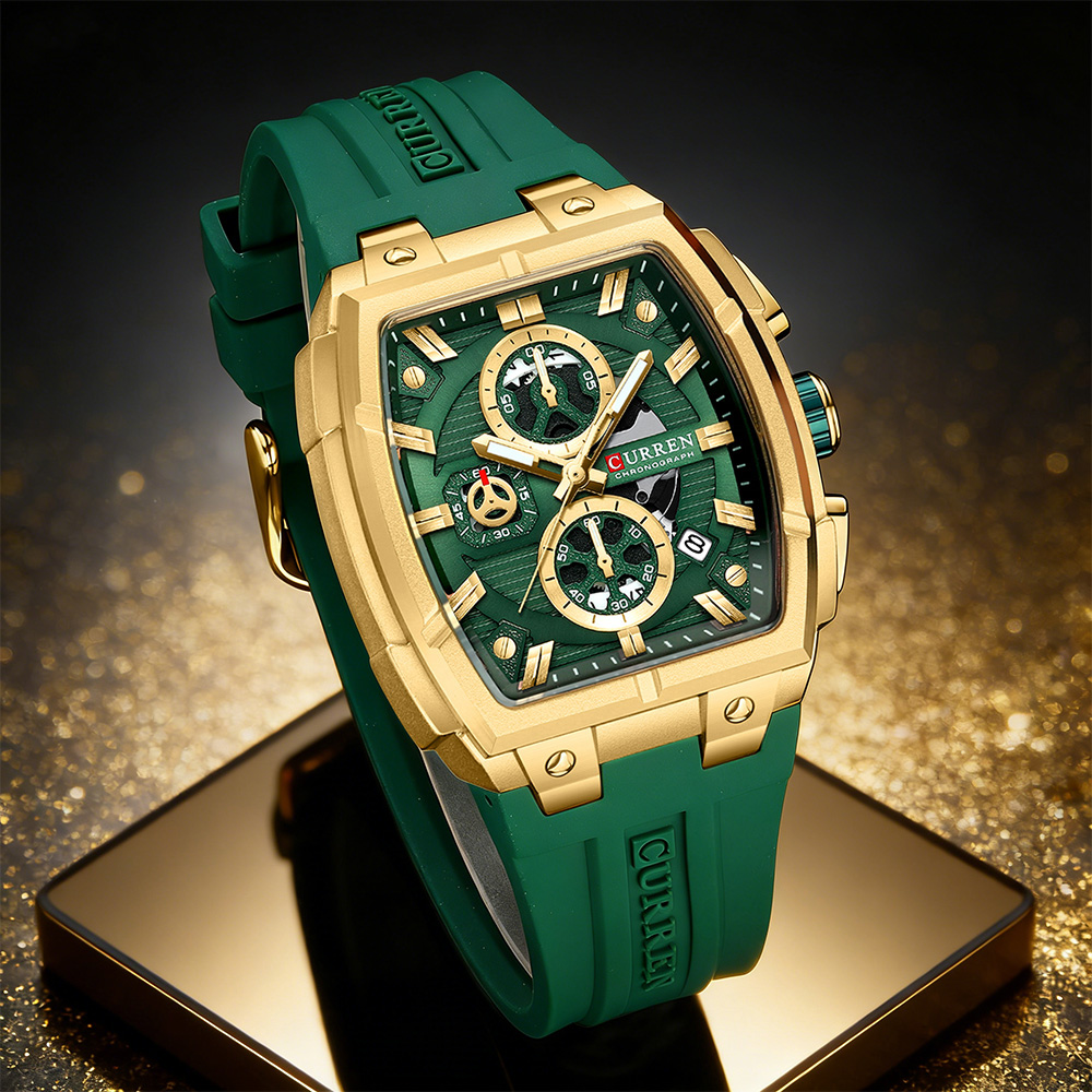 Luxury Watch Exchange - CURREN 高級ヴィンテージ腕時計 メンズ スポーツ クロノグラフ クォーツ腕時計
