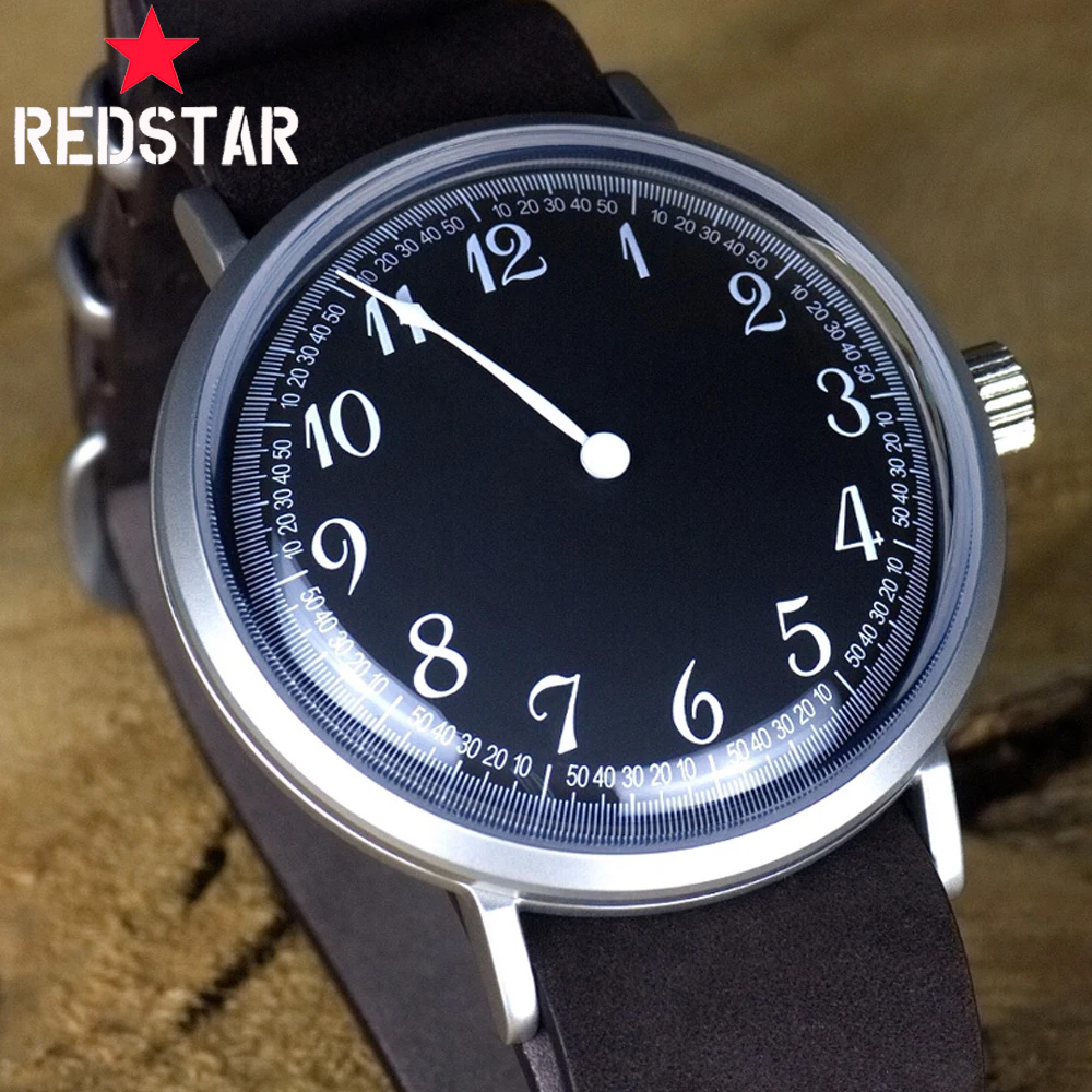 Chronograph Flyback Watch - 赤い星,ロシアの潜水艦シリーズの機械式時計,巻き戻し,軍事,1963,シングルハンド,40mm
