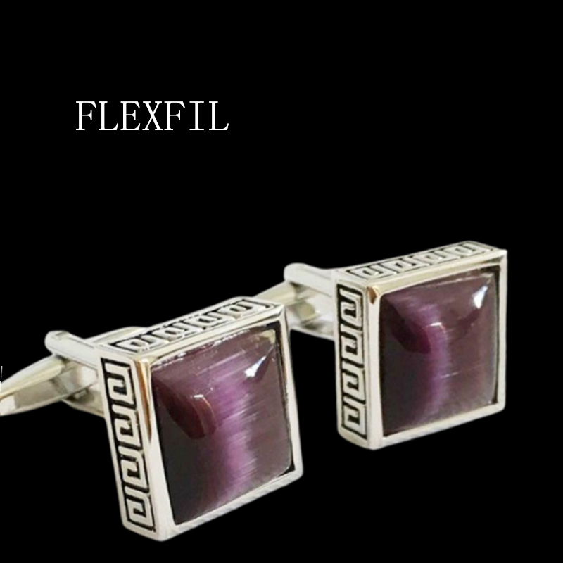 Luxury Watch And Jewelry Brand - FLEXFIL 高級シャツカフスメンズ腕時計ブランドカフスボタンカフス gemelos 高品質の結婚式の正方形 abotoaduras ジュエリー