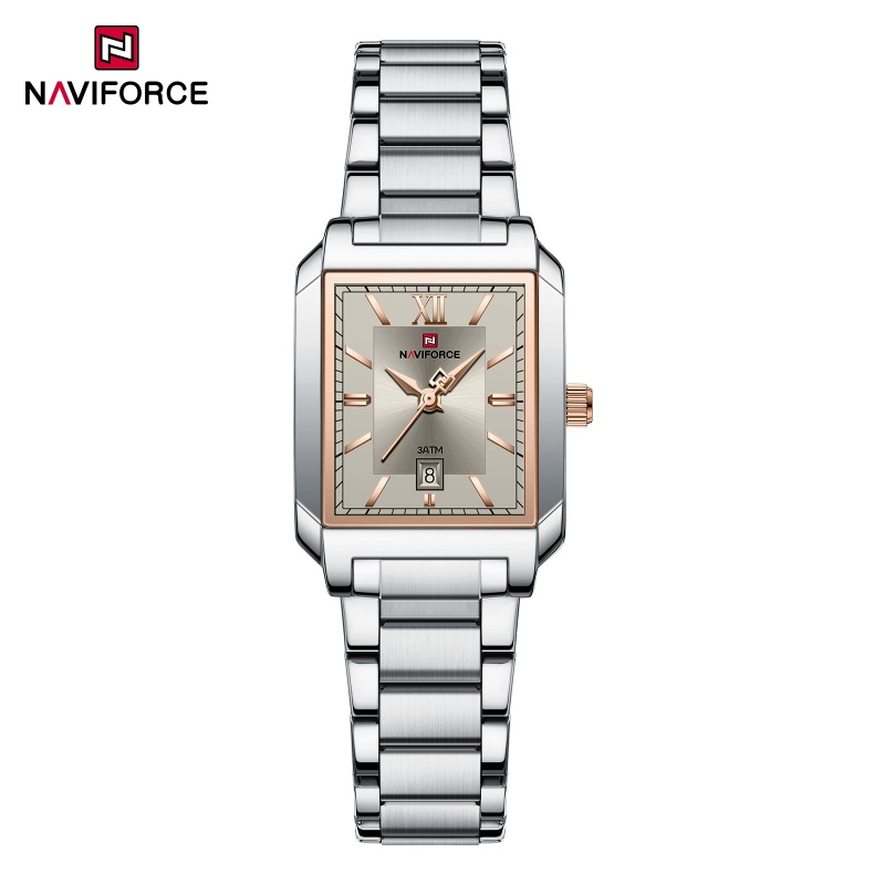 Luxury Watch Black - NAVIFOECR ファッションカジュアルレディース腕時計ステンレススチールストラップ発光針日付表示 3ATM 防水記念日ギフト腕時計