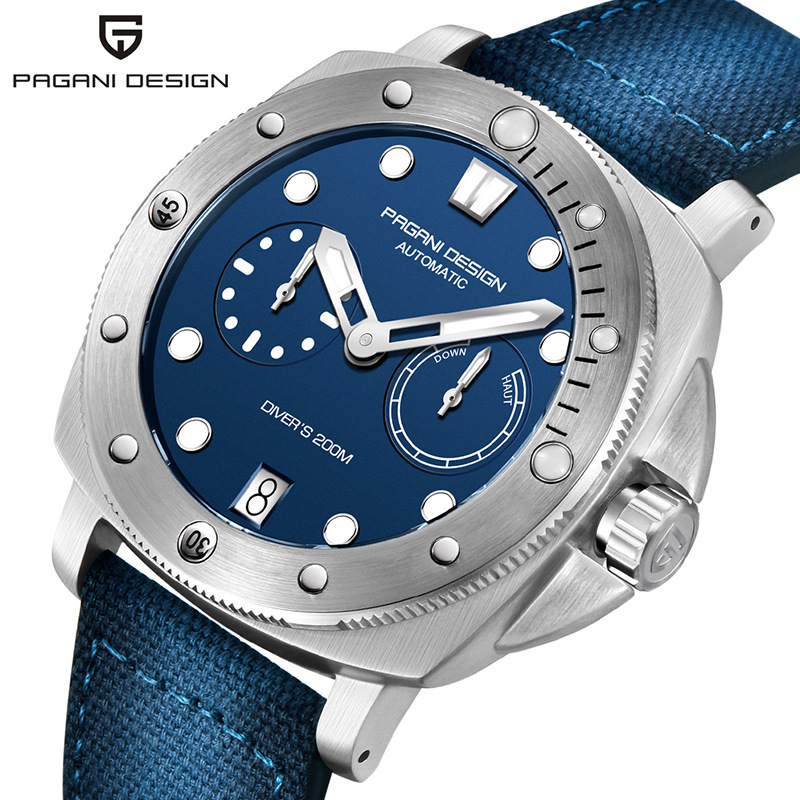 Chronograph Flyback Watch - パガーニデザイン 1767 メンズ機械式腕時計 高級サファイアガラス 夜光自動巻き腕時計 防水ステンレススチール腕時計