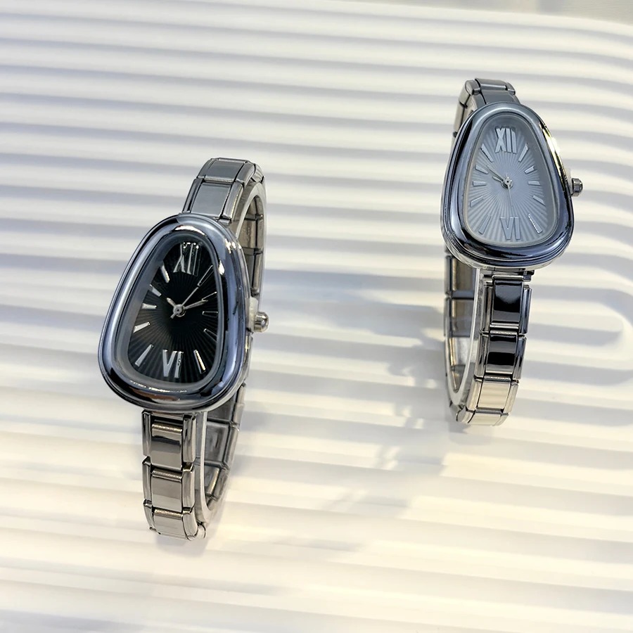 Luxury Watch Makes - イタリアンチャーム弾性モジュールバンドスネーク型ブレスレットウォッチラグジュアリーセンセーションクォーツレディース腕時計ファッションDIYメイキングウォッチ