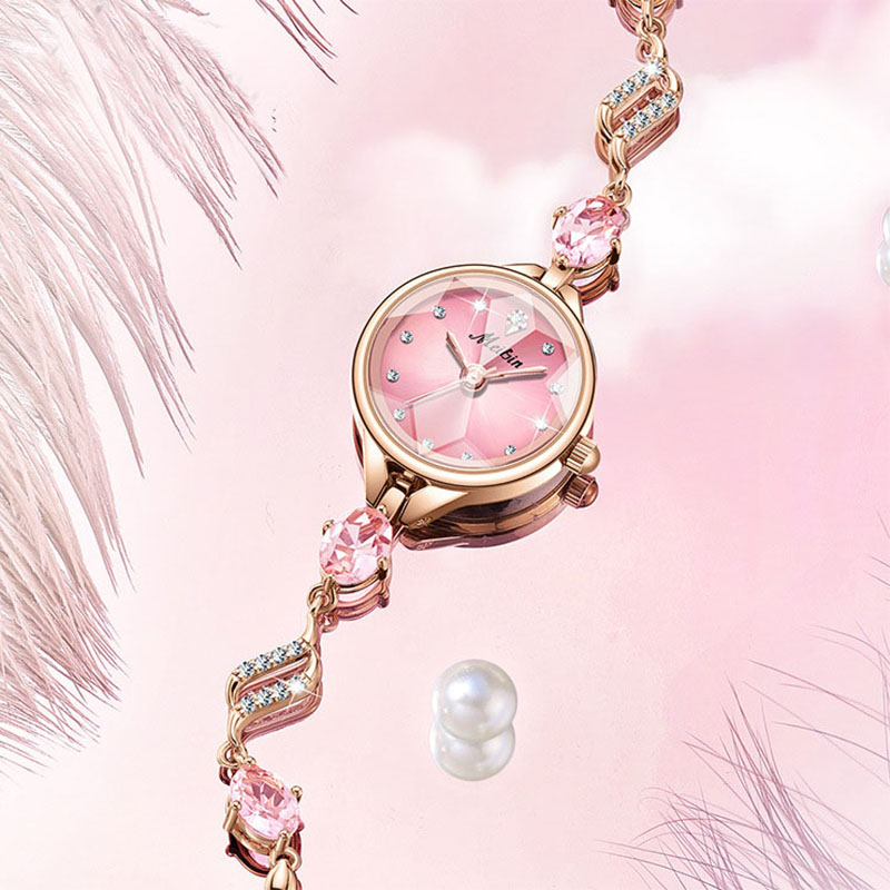 Luxury Watch And Jewelry Brand - 女性用クォーツ時計,八角形ダイヤル,高級軽量ジュエリー,防水時計,ブレスレット,v147