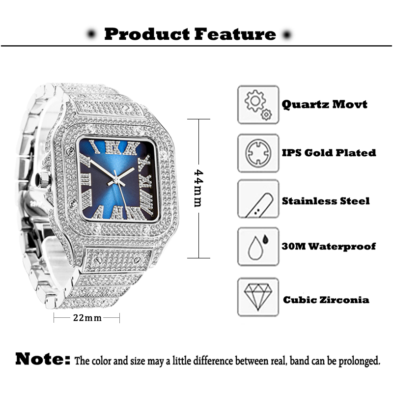 Missfox-メンズクォーツ時計,高級ブランド,ヒップホッ - Luxury Watch And Jewelry Brand のレビューと価格