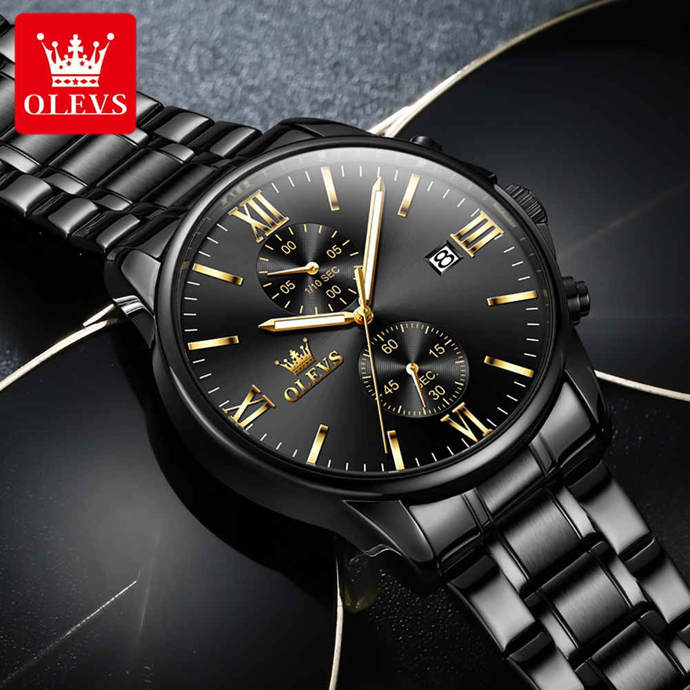 OLEVS 2886 クラシックブラッククォーツ時計男性用エ - Zen Luxury Watch のレビューと価格