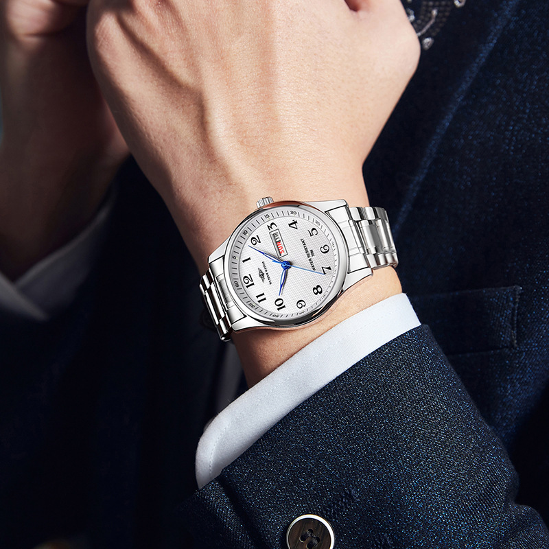WLISTH 高級ブランドメンズ腕時計クォーツ時計アラビア数 - Zen Luxury Watch のレビューと価格