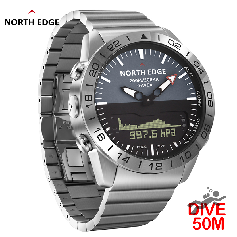 NORTH EDGE メンズ ダイブウォッチ ミリタリー ア - Diver Watch 300M のレビューと価格