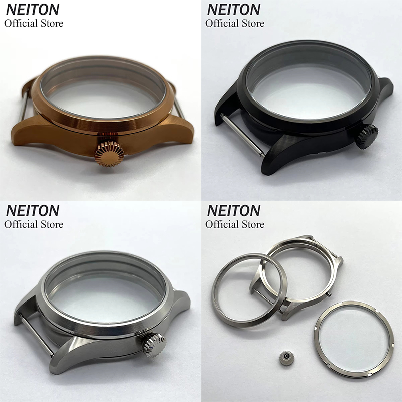 NEITON 42mm マニュアルウォッチケース シースルー - Luxury Watch Black のレビューと価格