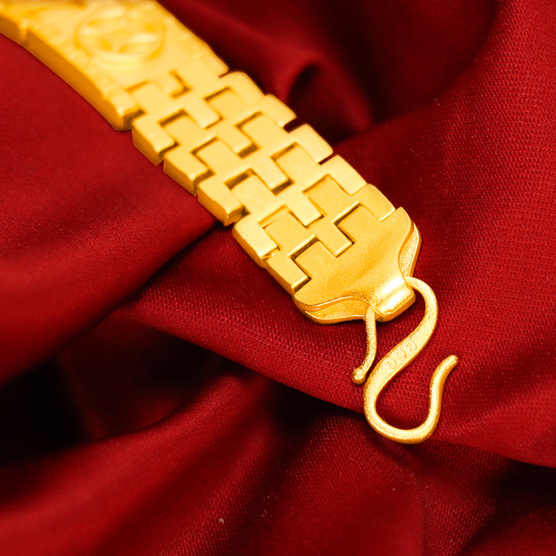 高級24K 9999純金製 男女兼用 開運時計ブレスレット - Luxury Watch Makes のレビューと価格