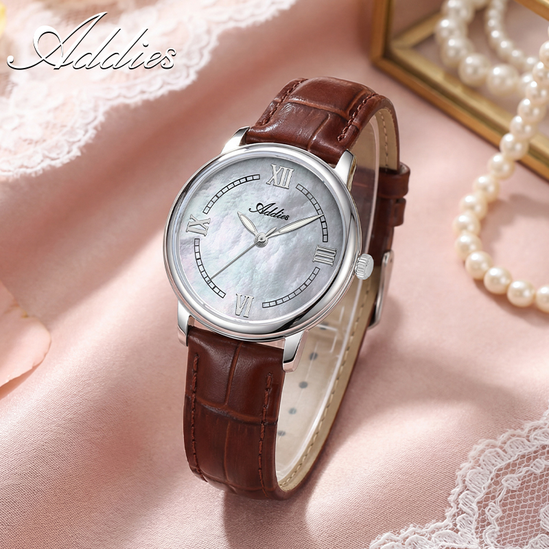 ADDIES レザークォーツ女性腕時計新しい高級 32 ミリ - Luxury Watch Organizer のレビューと価格