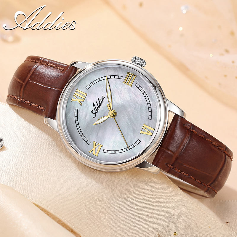 ADDIES レザークォーツ女性腕時計新しい高級 32 ミリ - Luxury Watch Organizer のレビューと価格