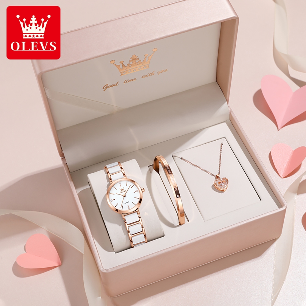 OLEVSレディース腕時計5877高級エレガントクォーツ腕時 - Luxury Watch Organizer のレビューと価格