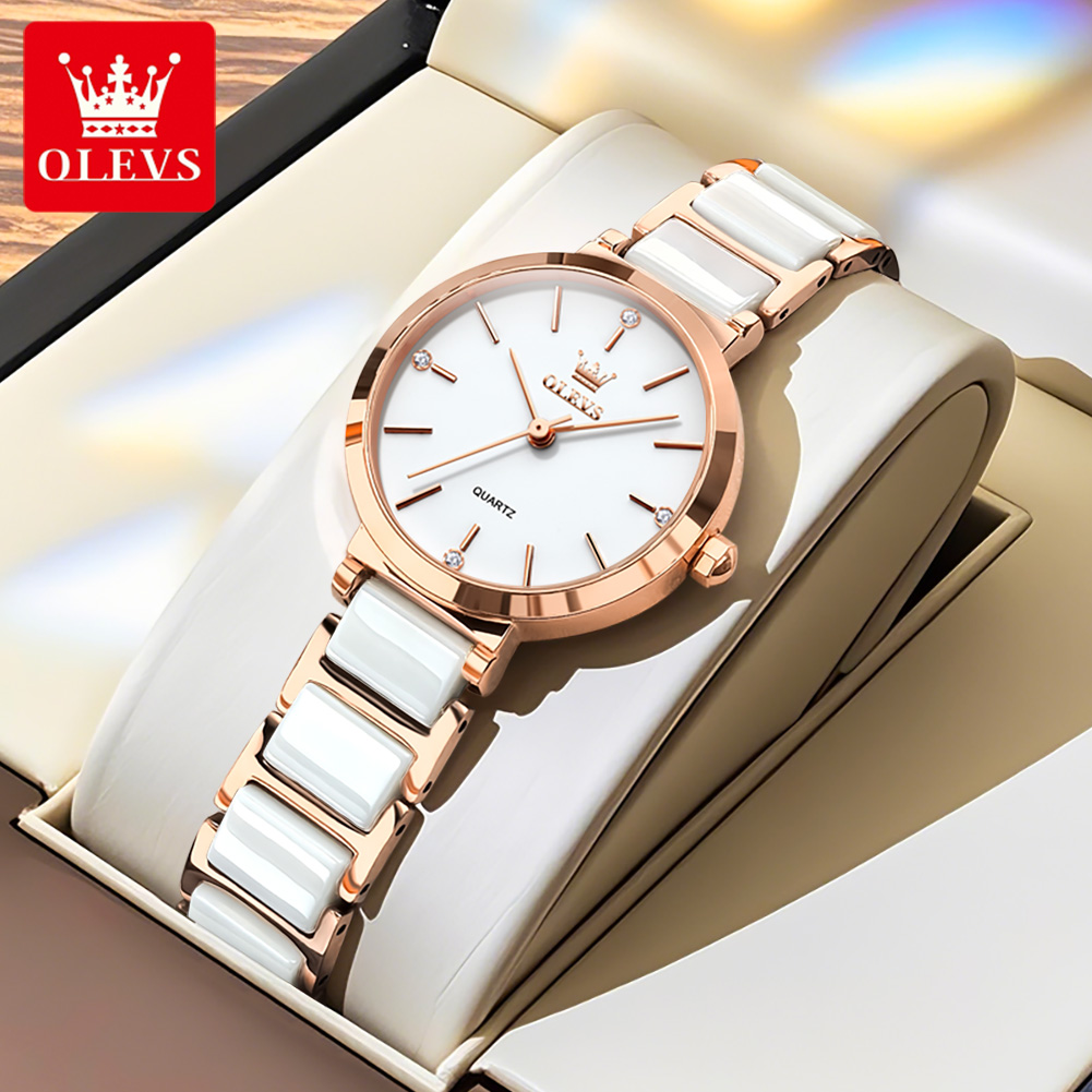 OLEVSレディース腕時計5877高級エレガントクォーツ腕時 - Luxury Watch Organizer のレビューと価格