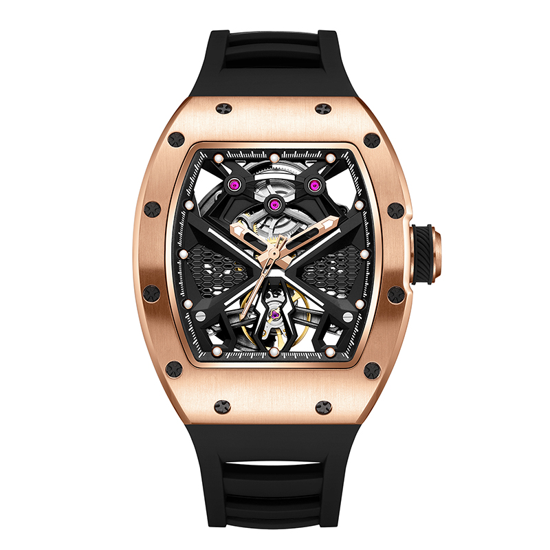 工場製腕時計 自動巻き腕時計 トノー型 高級スケルトン 中国 - Luxury Watch Makes のレビューと価格