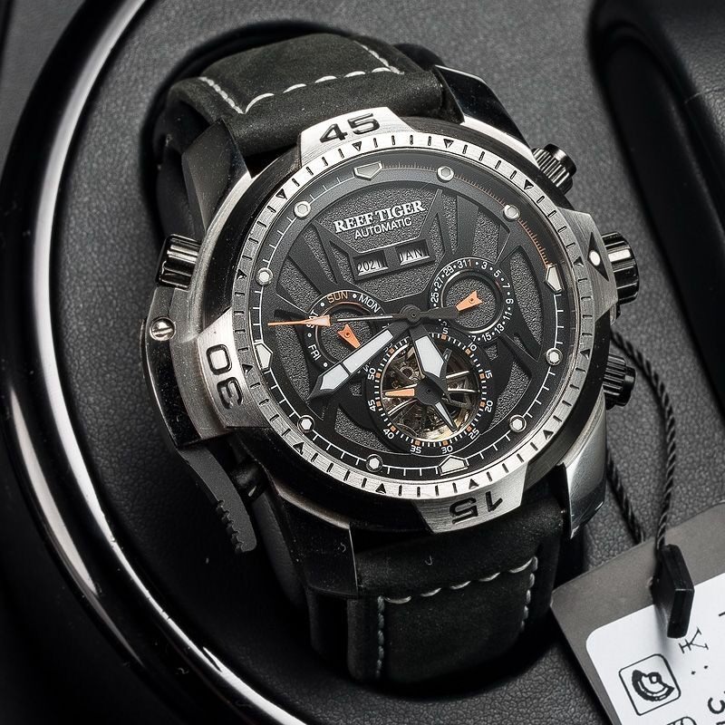 メンズ自動機械式時計ステンレススチールケース 10ATM 防 - Chronograph Flyback Watch のレビューと価格