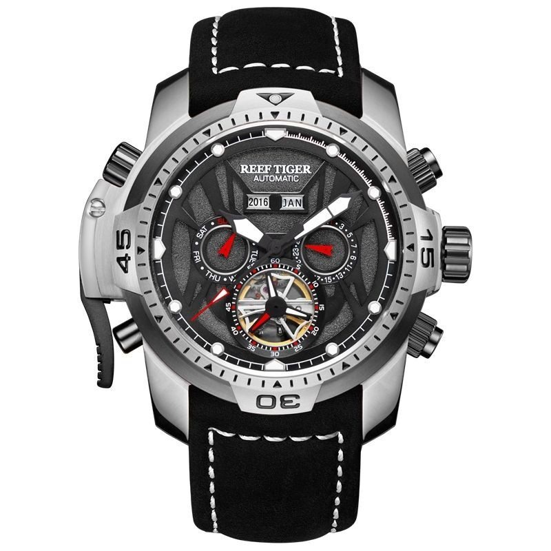 メンズ自動機械式時計ステンレススチールケース 10ATM 防 - Chronograph Flyback Watch のレビューと価格