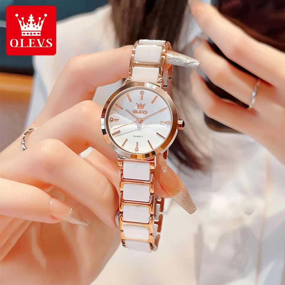 OLEVS 5877 レディース腕時計、人気商品、エレガント - Luxury Watch Japanese のレビューと価格