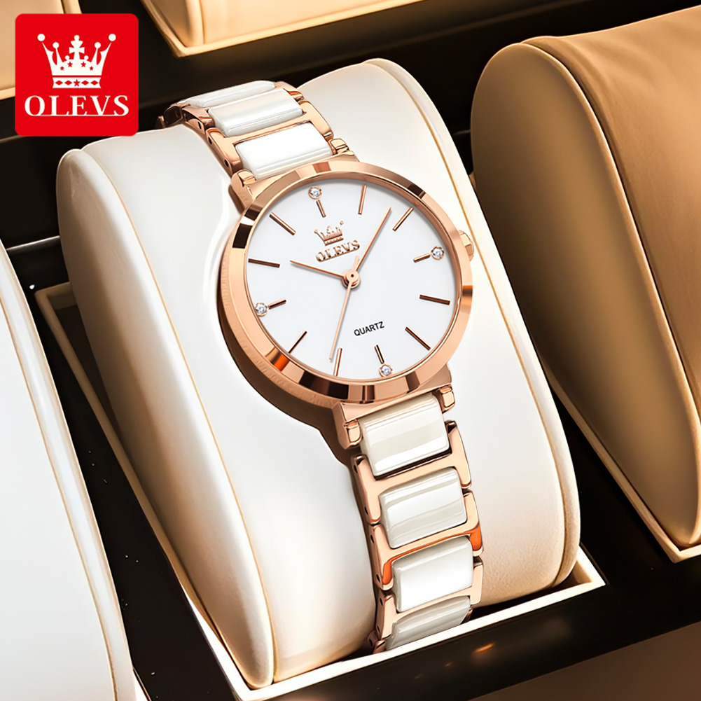 OLEVS 5877 レディース腕時計、人気商品、エレガント - Luxury Watch Japanese のレビューと価格