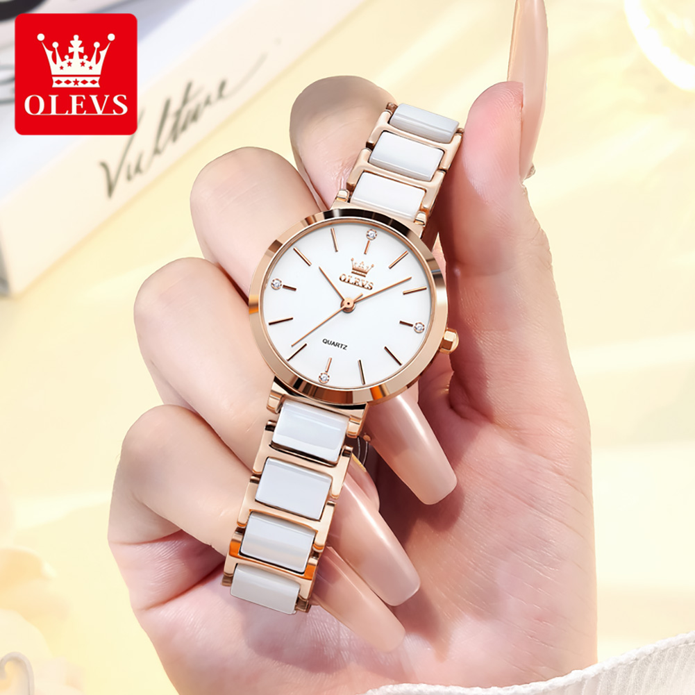 OLEVS 5877 レディース腕時計、人気商品、エレガント - Luxury Watch Japanese のレビューと価格