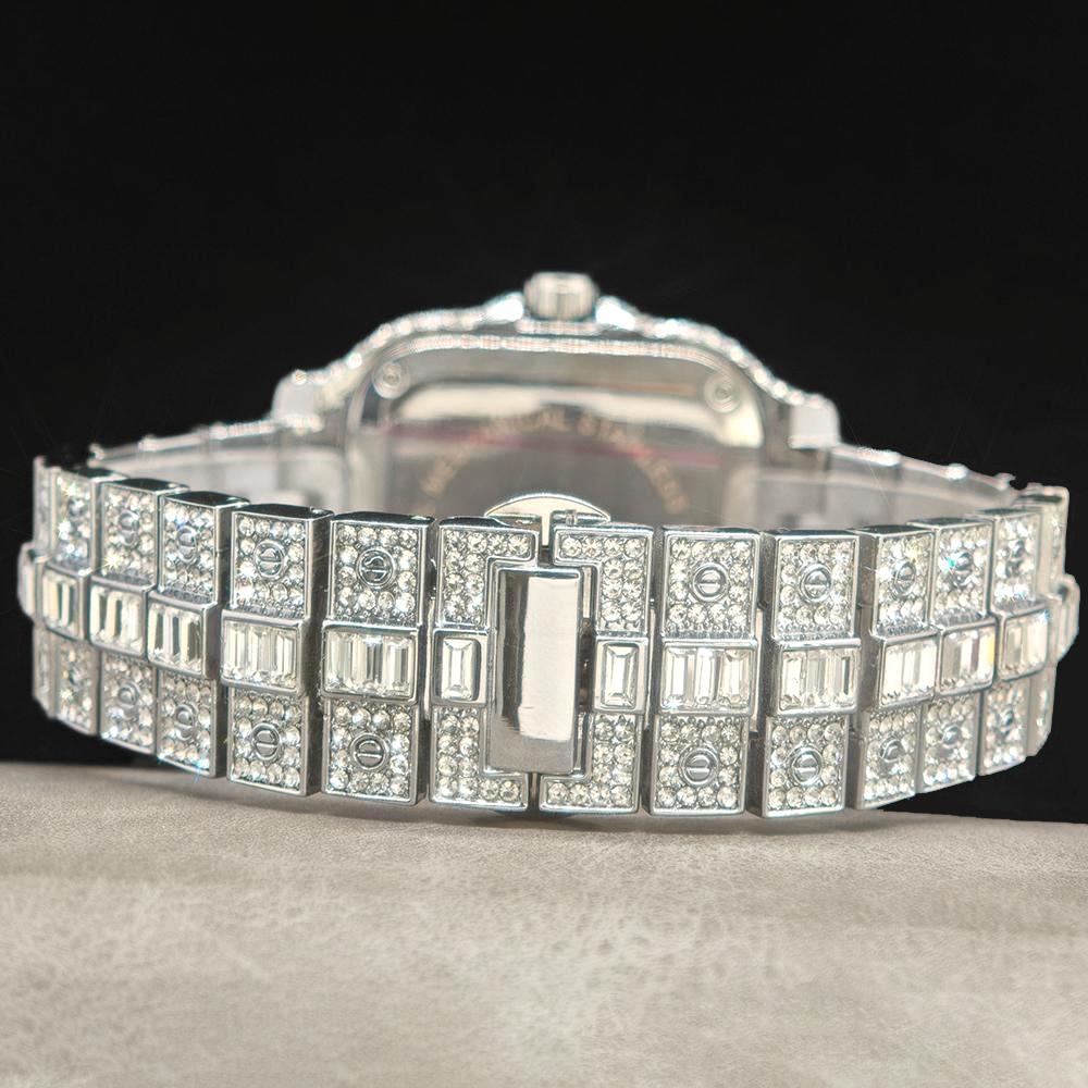 メンズスクエアクォーツ腕時計,高級ダイヤモンド腕時計,ヒップ - Luxury Watch And Jewelry Brand のレビューと価格