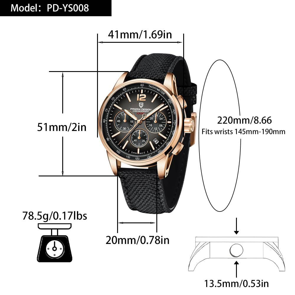 パガーニデザイン 新品 メンズ腕時計 41mm クロノグラフ - Luxury Watch Exchange のレビューと価格