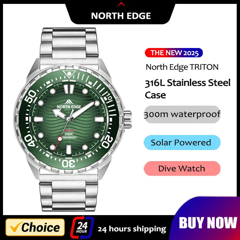 2026年新作 NORTH EDGE TRITON ソーラー - Diver Watch 300M のレビューと価格