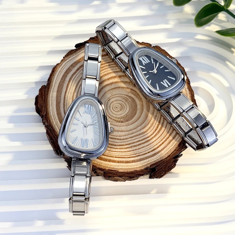 イタリアンチャーム弾性モジュールバンドスネーク型ブレスレット - Luxury Watch Makes のレビューと価格