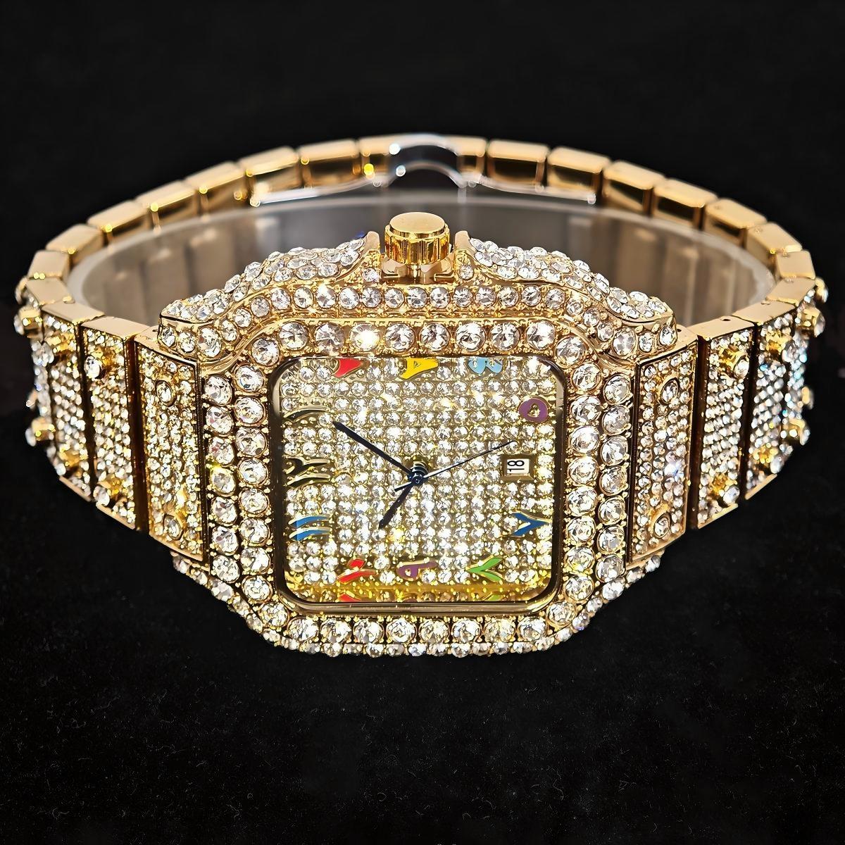 ホットファッション UNIGUET フルダイヤモンド アイス - Luxury Watch And Jewelry Brand のレビューと価格
