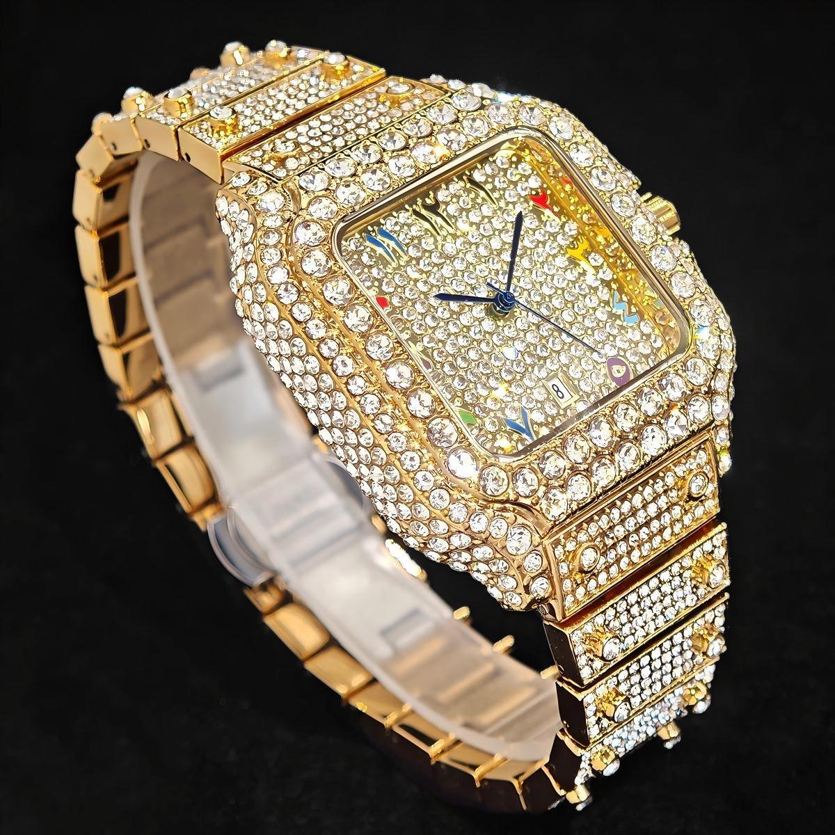 ホットファッション UNIGUET フルダイヤモンド アイス - Luxury Watch And Jewelry Brand のレビューと価格