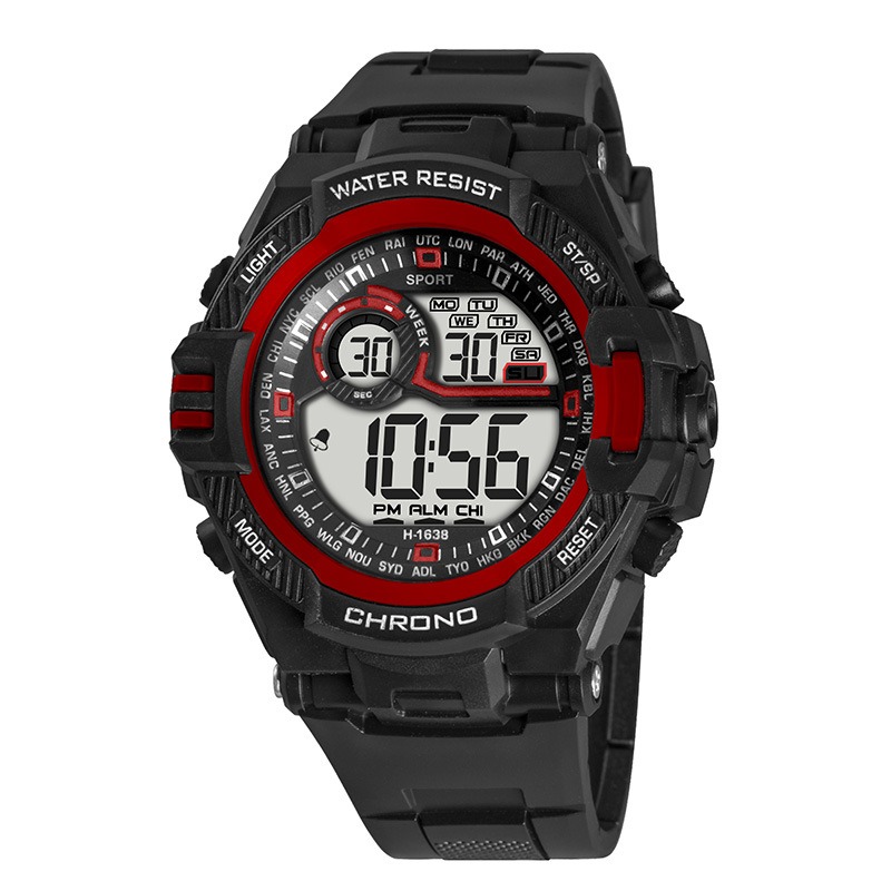 防水スポーツウォッチ、男性用高級電子時計、LEDアラームクロ - Luxury Watch Exchange のレビューと価格