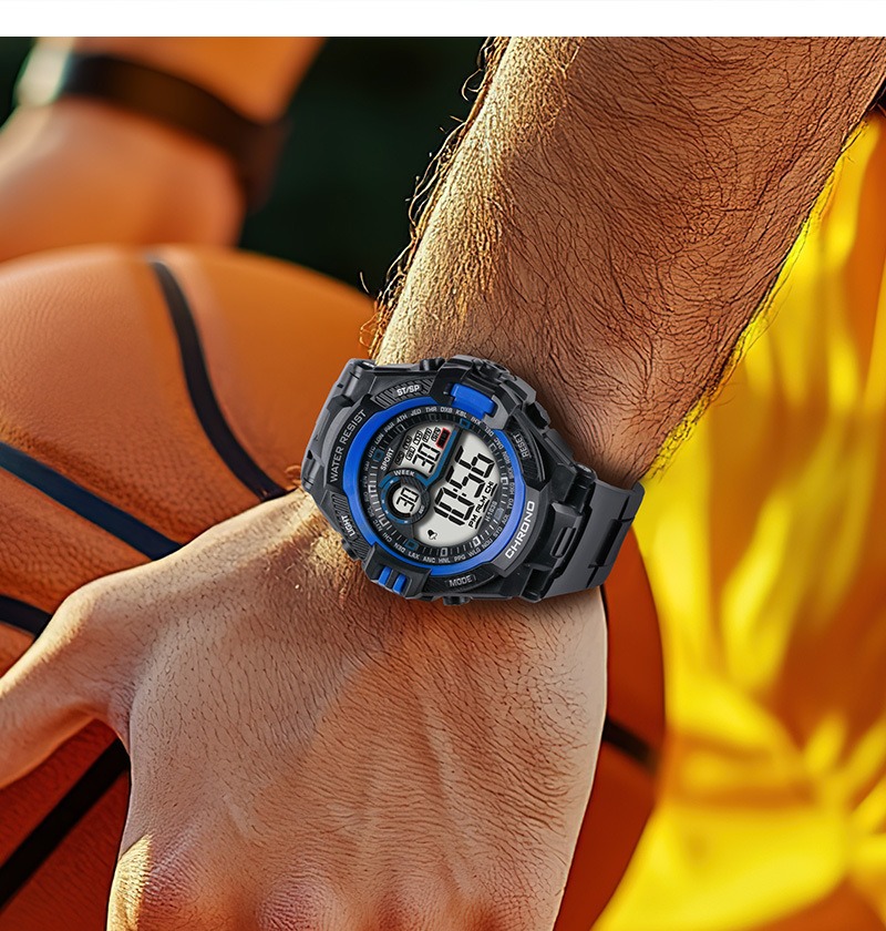 防水スポーツウォッチ、男性用高級電子時計、LEDアラームクロ - Luxury Watch Exchange のレビューと価格