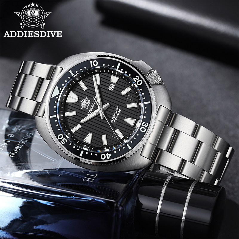 ADDIESDIVE 新しいメンズ腕時計クォーツ腕時計サファ - Diver Watch 300M のレビューと価格
