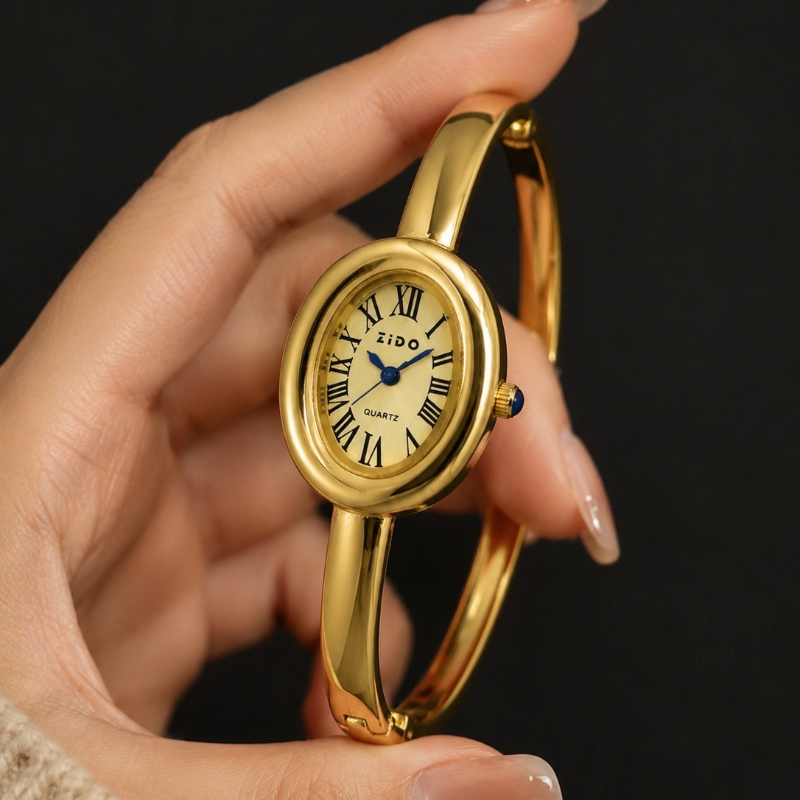 エレガントな女性用腕時計ヴィンテージオーバルダイヤルアナログ - Luxury Watch And Jewelry Brand のレビューと価格