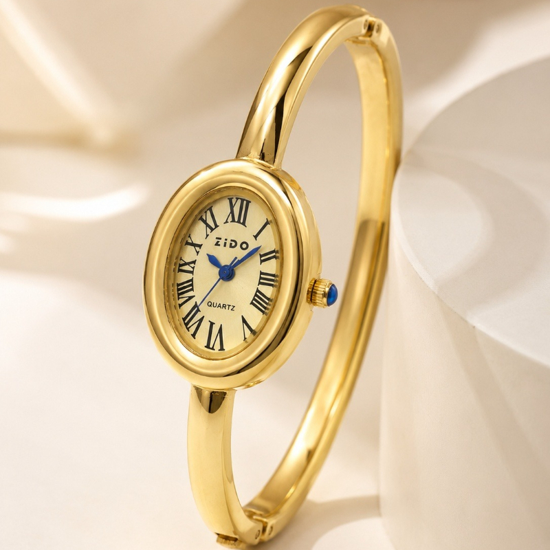 エレガントな女性用腕時計ヴィンテージオーバルダイヤルアナログ - Luxury Watch And Jewelry Brand のレビューと価格