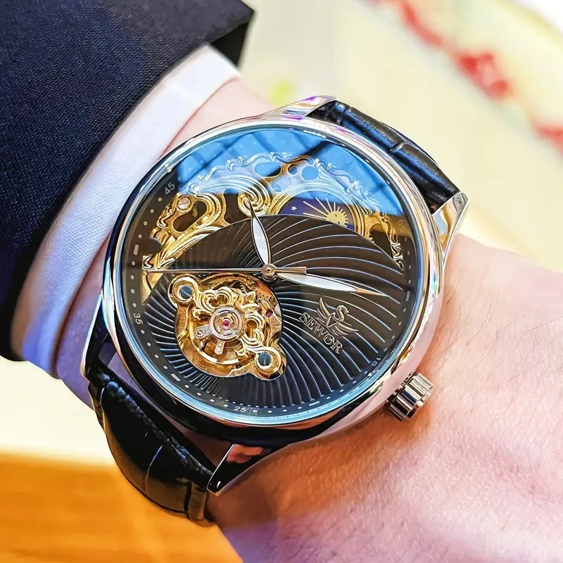 豪華なメンズ自動巻き機械式腕時計。エレガントさとファッション - Luxury Watch Makes のレビューと価格