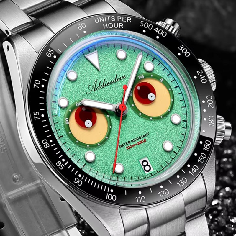ADDIESDIVE クロノグラフクォーツ時計高品質カレンダ - Luxury Watch Makes のレビューと価格