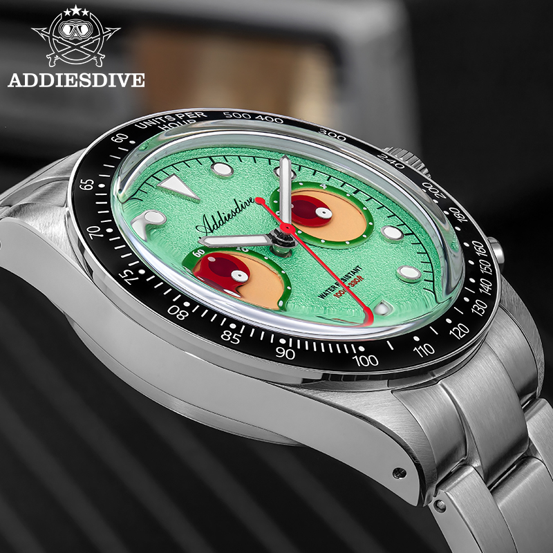 ADDIESDIVE クロノグラフクォーツ時計高品質カレンダ - Luxury Watch Makes のレビューと価格