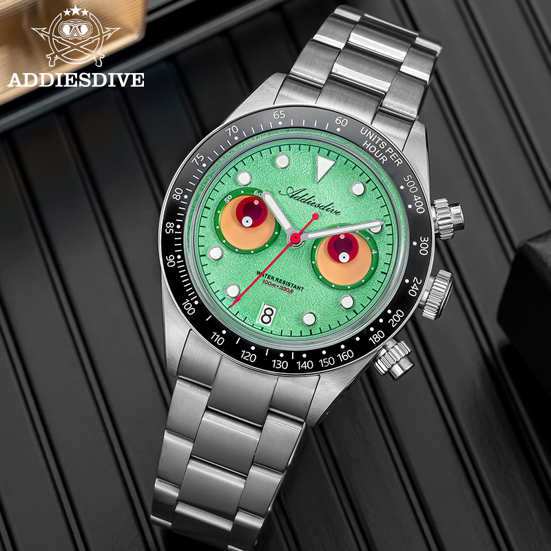 ADDIESDIVE クロノグラフクォーツ時計高品質カレンダ - Luxury Watch Makes のレビューと価格