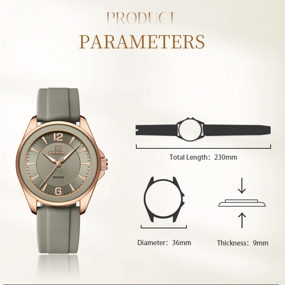 新しいスタイル naviforce 女性の腕時計スポーツシリ - Luxury Watch Black のレビューと価格