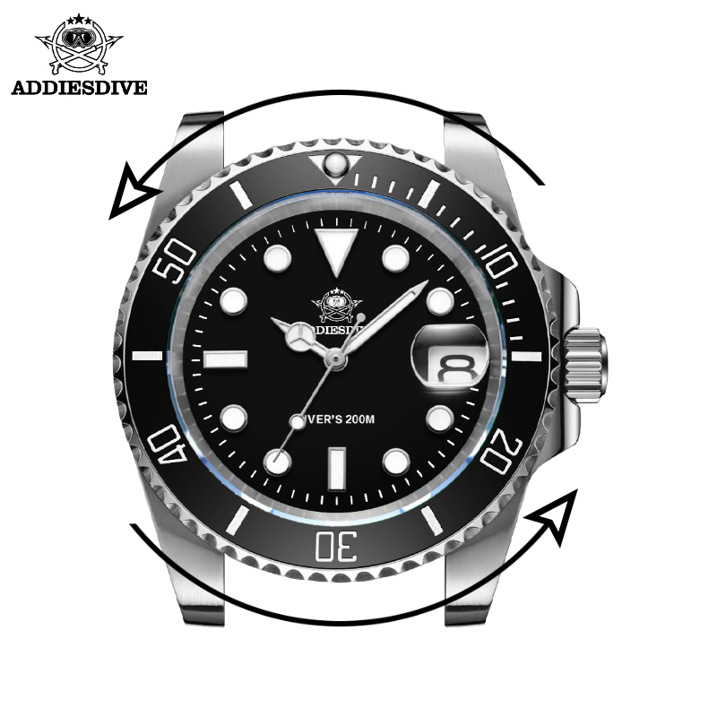 ADDIESDIVE ファッション腕時計ステンレス鋼ダイバー - Diver Watch 300M のレビューと価格