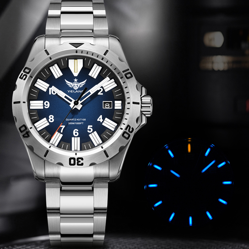 YELANG V1036 42 ミリメートルメンズクォーツ時 - Diver Watch 300M のレビューと価格