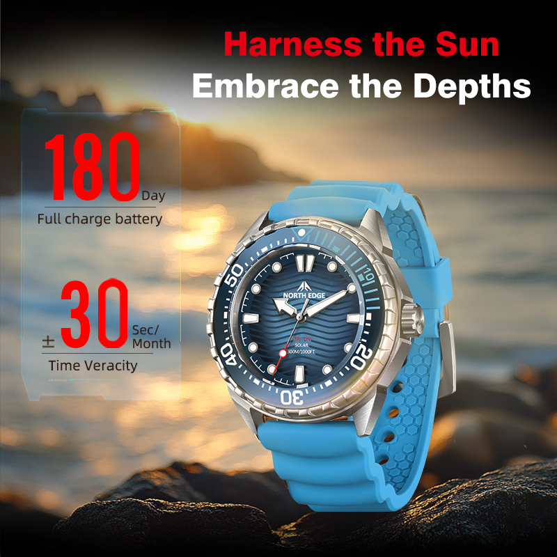 NORTH EDGE 2025 新型TRITONソーラー式ダ - Diver Watch 300M のレビューと価格