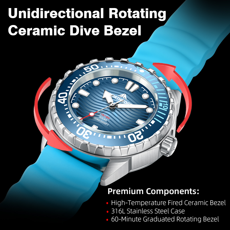 NORTH EDGE 2025 新型TRITONソーラー式ダ - Diver Watch 300M のレビューと価格