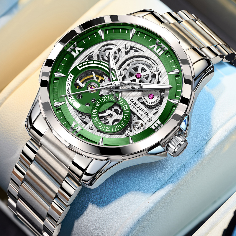 自動巻き機械式腕時計 メンズ ホロウ ビジネス腕時計 高級防 - Chronograph Flyback Watch のレビューと価格