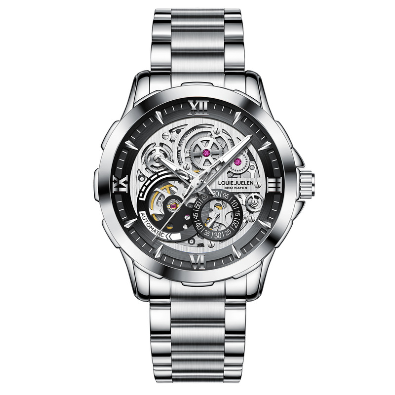 自動巻き機械式腕時計 メンズ ホロウ ビジネス腕時計 高級防 - Chronograph Flyback Watch のレビューと価格