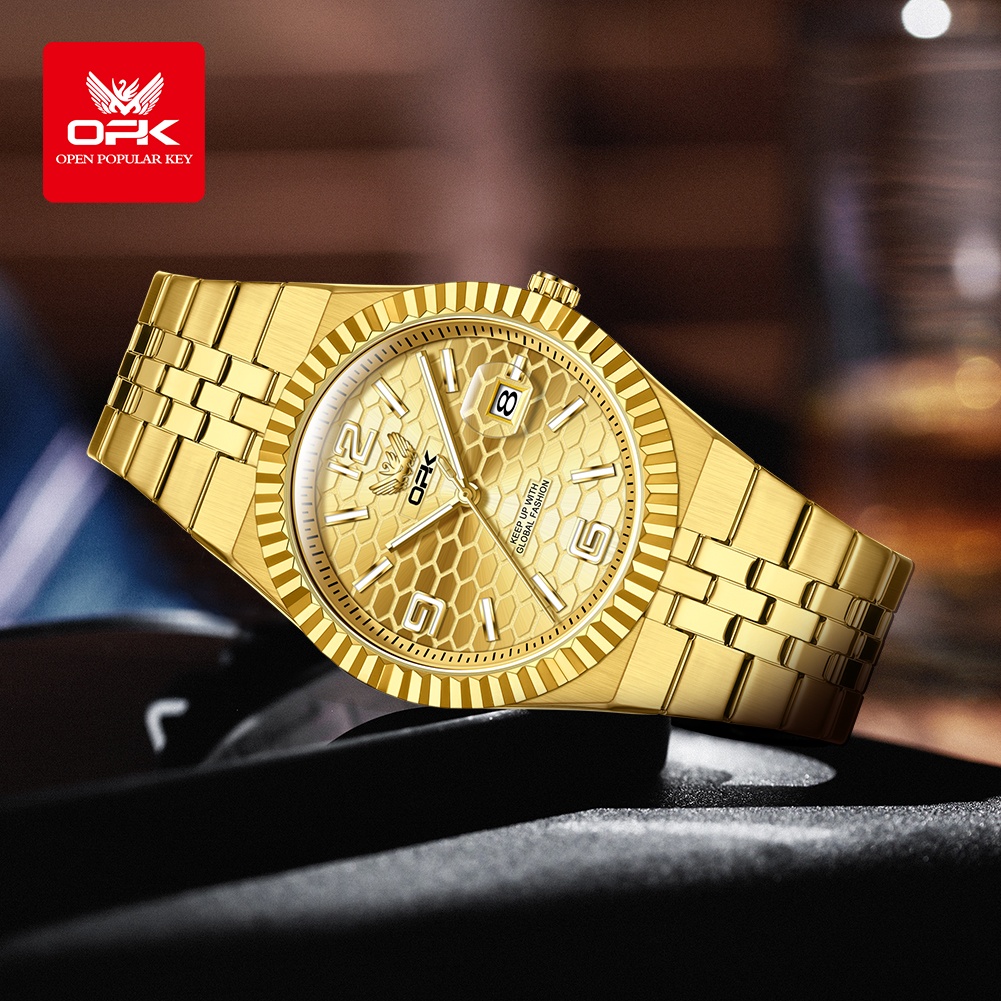 OPK 8186 ビジネスメンズ腕時計 ステンレススチール  - Luxury Watch For Men のレビューと価格